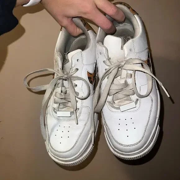 Nike Women's Air Force 1 Pixel SE shoe Leopard Swoosh Women’s Size 7 - Picture 5 of 7